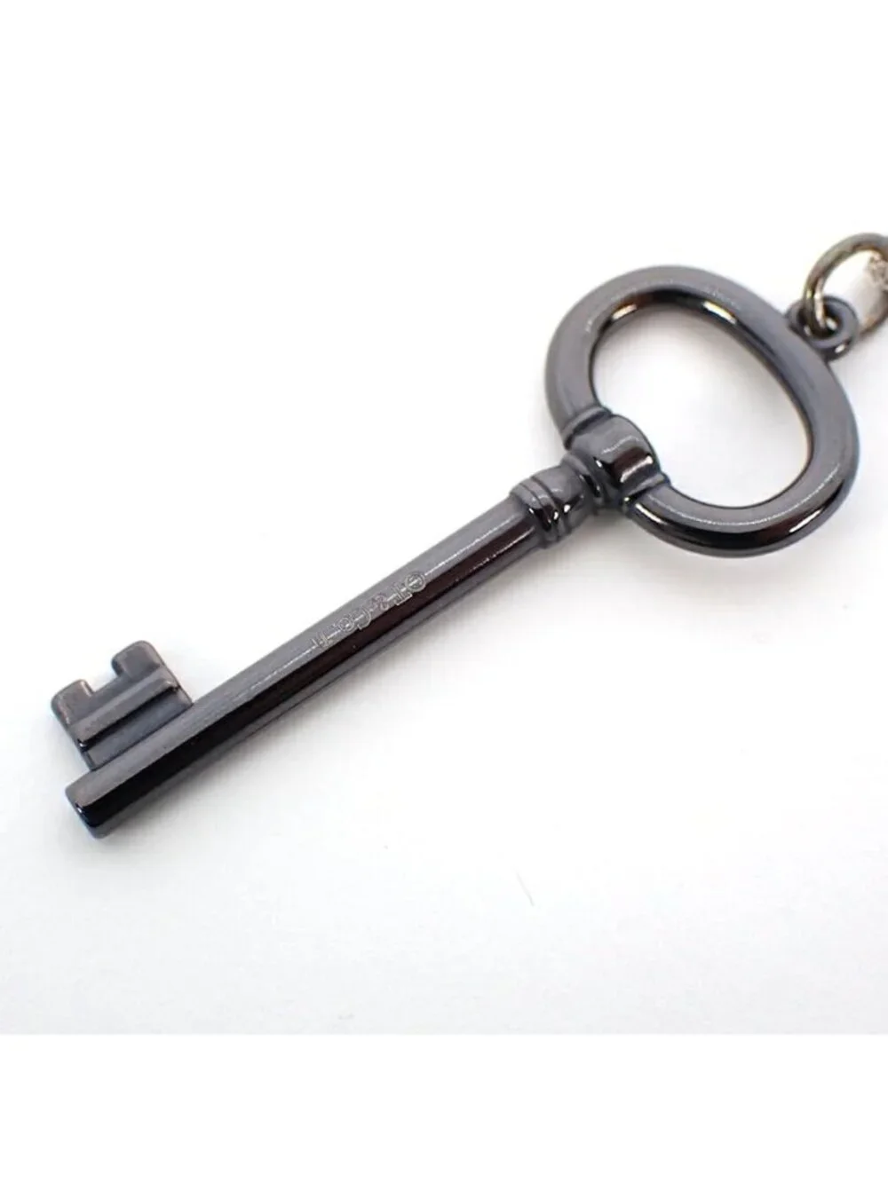 Tiffany & Co 925 Titanium Key Pendant Necklace